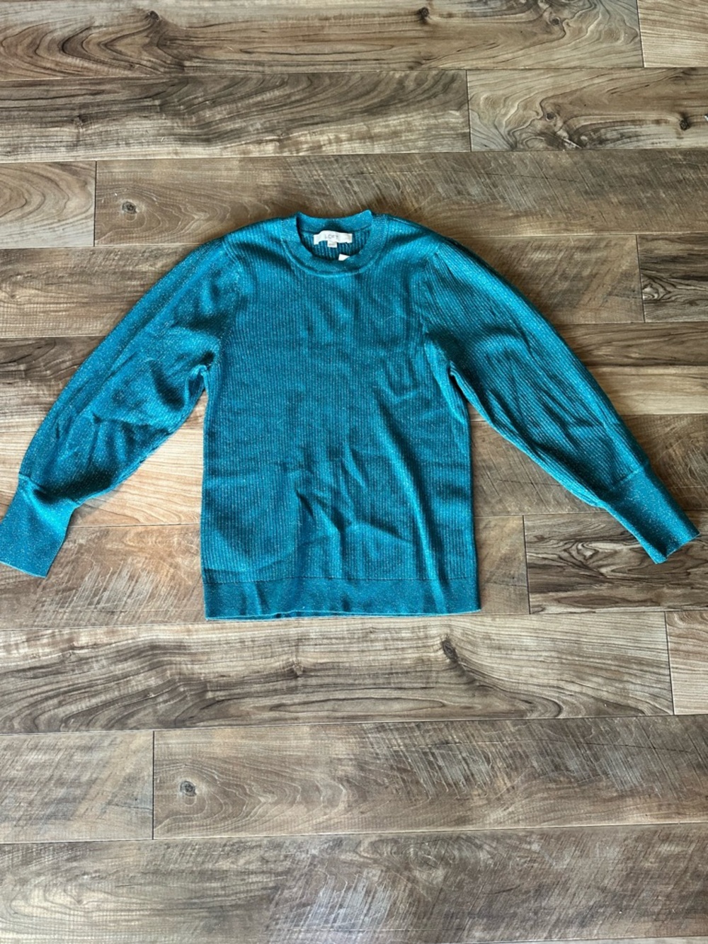 LOFT Teal Crewneck Sweater